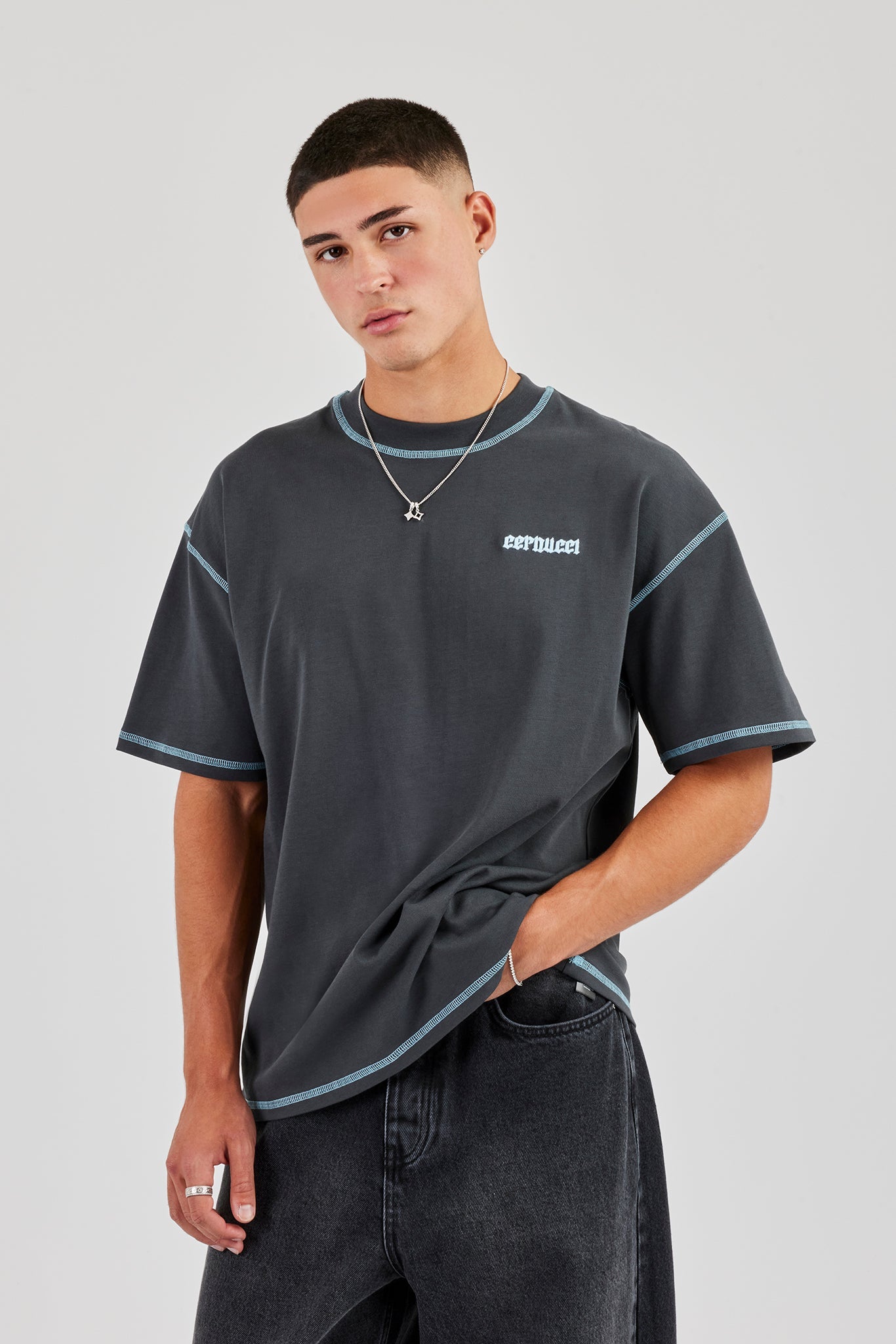 Eagle 86 Oversized T-Shirt - Charcoal